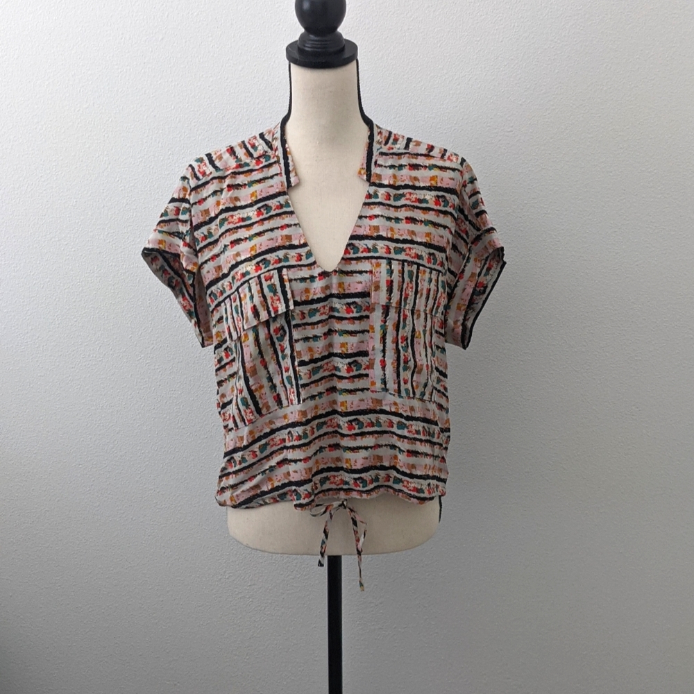BCBG Max Azria multicolor top sz S